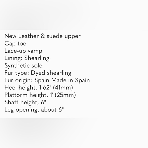 NWT Stuart Weitzman Alpine Leather & Suede Shearling Combat Boots 6.5 - Picture 9 of 9